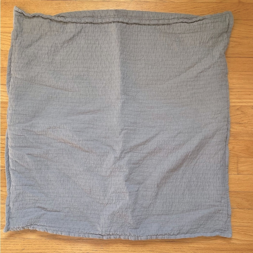 Restoration Hardware Gray 28” Square Pillowcase - New!!